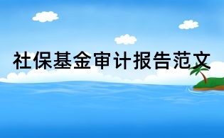 社?；饘徲媹蟾娣段?/></div>
       <dl>
        <dt><h1>社保基金審計報告范文</h1></dt>
        <dd class=