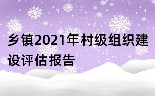 鄉(xiāng)鎮(zhèn)2021年村級(jí)組織建設(shè)評(píng)估報(bào)告