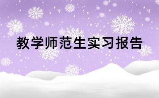 教學師范生實習報告