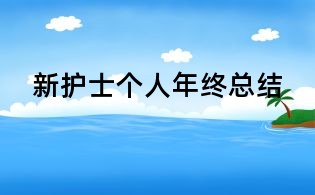 新護(hù)士個人年終總結(jié)
