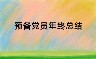預備黨員年終總結(jié)